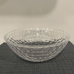 Tiffany and Co. Hammered Crystal Centerpiece Bowl